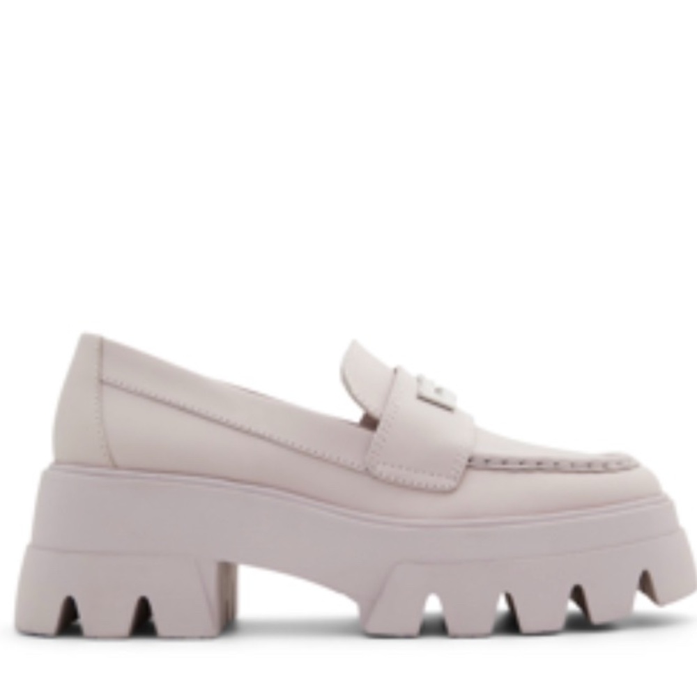 Aldo Grandwalk Gray Lug Heel Loafer